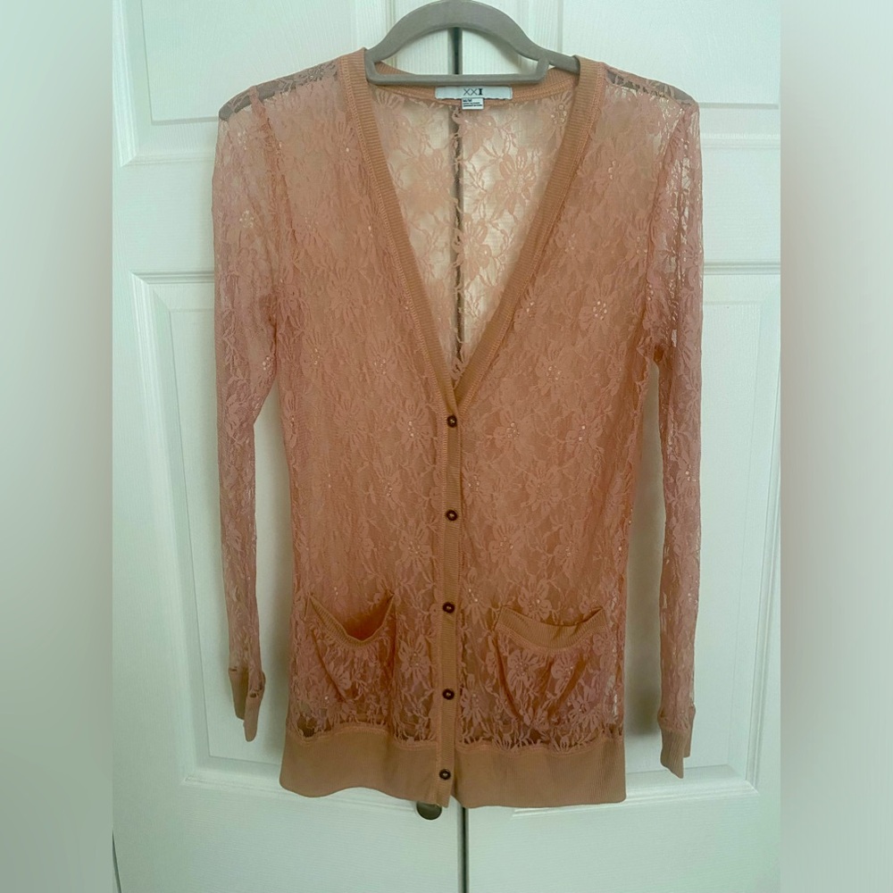 Forever 21 lace cardigan